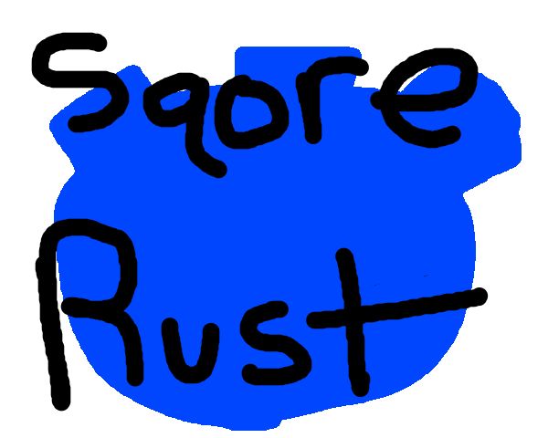 A dumb godot logo with the text, 'Sqore Rust' A dumb godot logo with the text, 'Sqore Rust'
