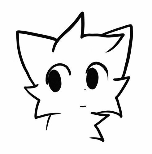 The boykisser meme character smirking